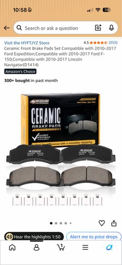 Ceramic brake pads NEW!