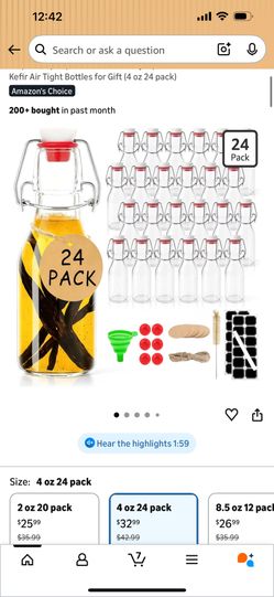Air tight bottles