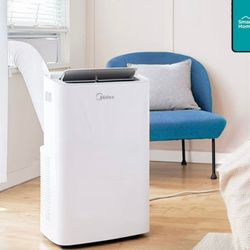 Midea 8,000 DOE, 12, 000 BTU ASHRAE SmartCool Portable Air Conditioner, For spaces up to 350 Sq. Ft