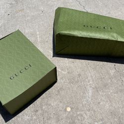 Large 100% Authentic Gucci Box And Shopping Bag Empty Box 