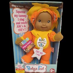 Baby's First: sing & learn doll

Brand new. Doll is 10".