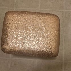 Gold Colored Sparkly Stool