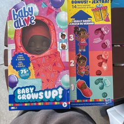 Baby Alive Baby Grows Up/ W/ 14 Bonus Extras
