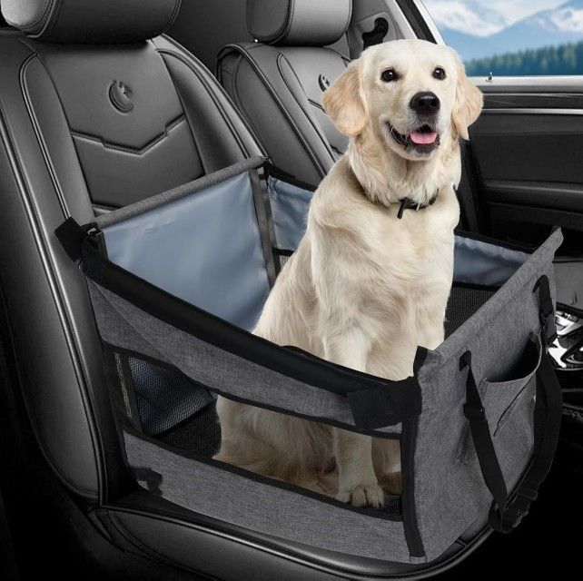 Pet Car Seat Travel Companion (Gray, Extra Large)