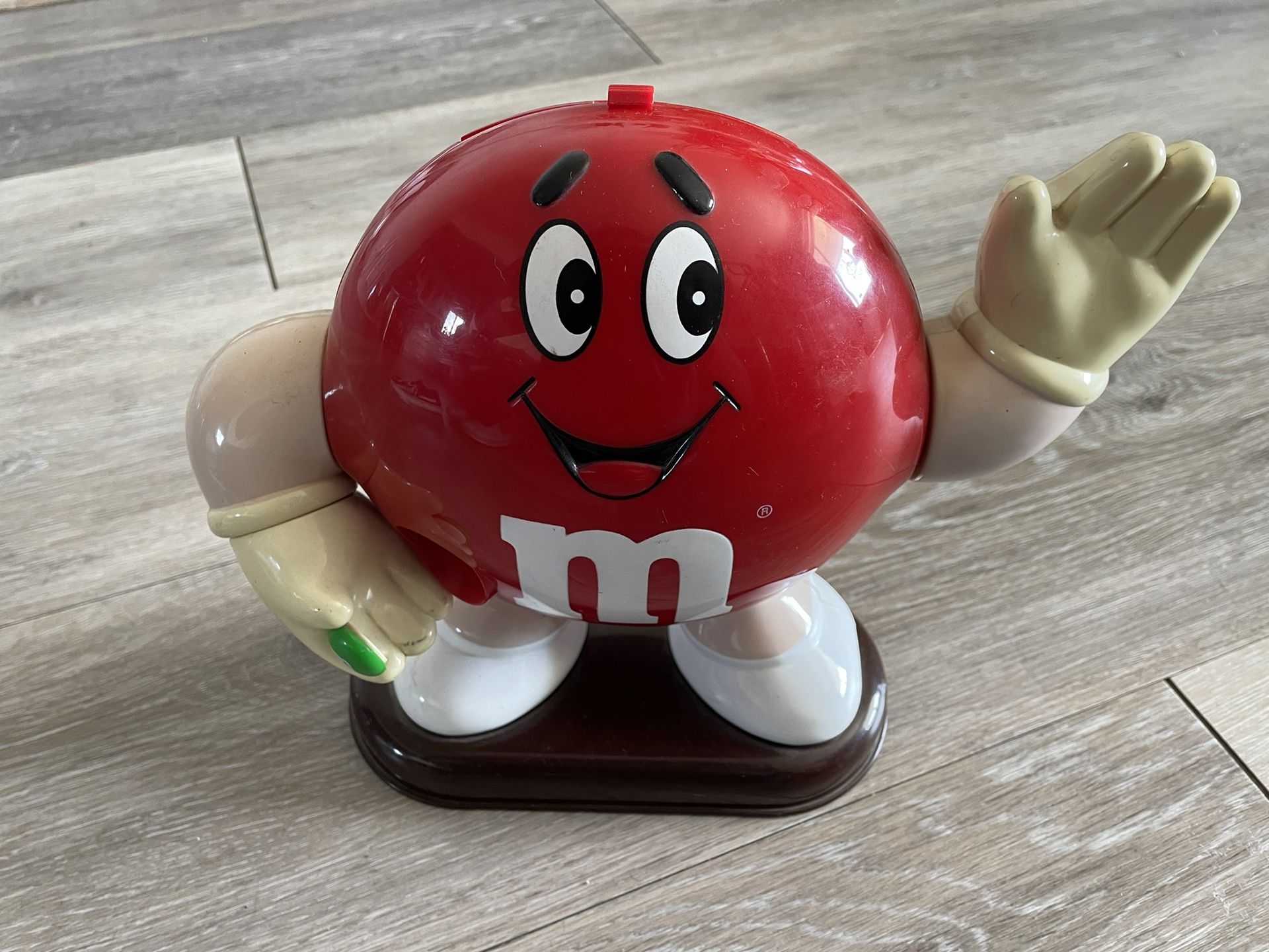 Vintage 1991 Red M&M Candy Dispenser Mars