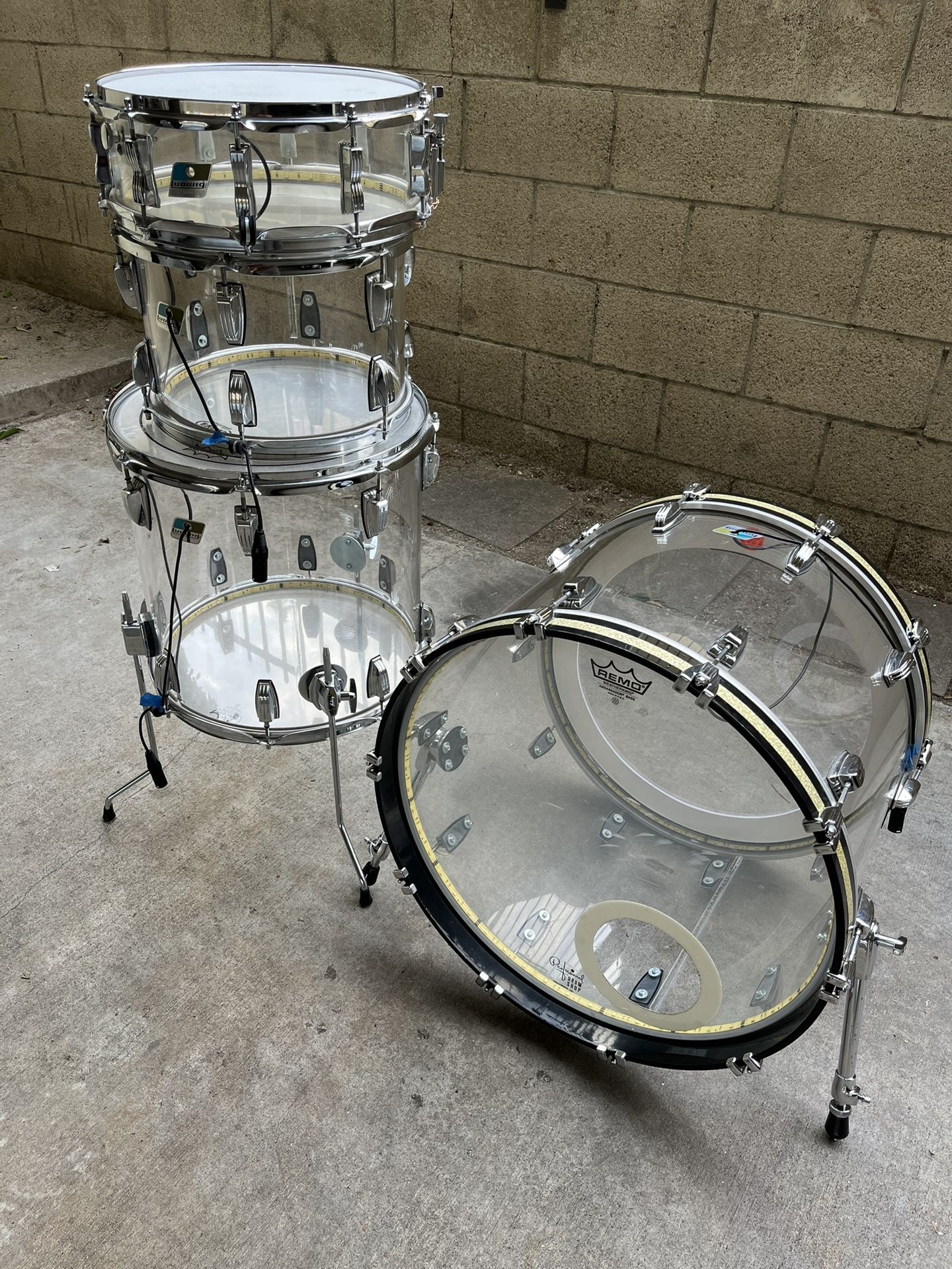 Ludwig Vistalite with Vintage Snare