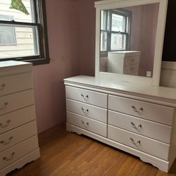 Anarasia 6 Drawer Dresser and Mirror  Anarasia 5 Drawer Chest of Drawers Anarasia Queen Sleigh Hea