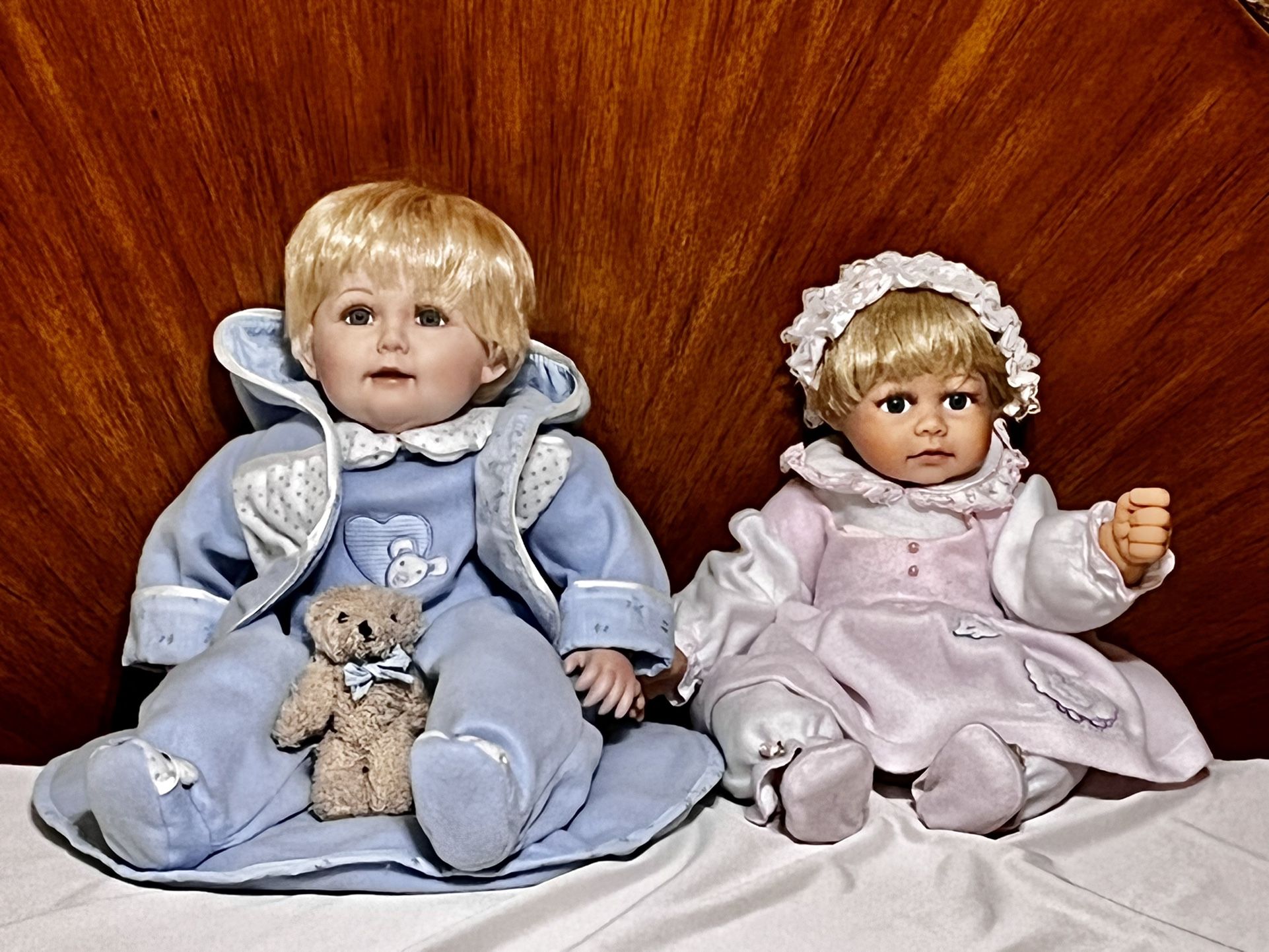 Porcelain Boy & Girl Doll SOLD AS A Set OR Separately. READ DESCRIPTION. Milford/Greenwood, DE