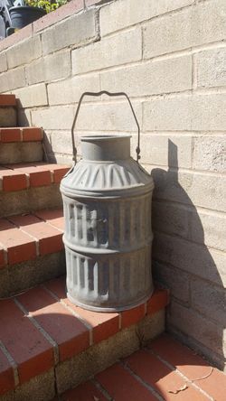 Antique milk can