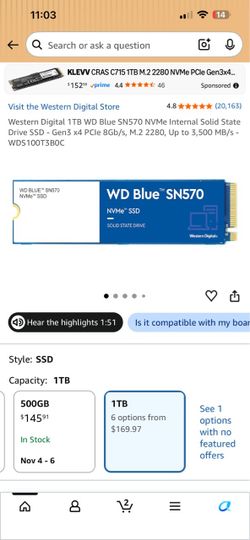 1 TB SSD SN570
