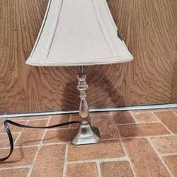 Silver Candlestick little Table Lamp