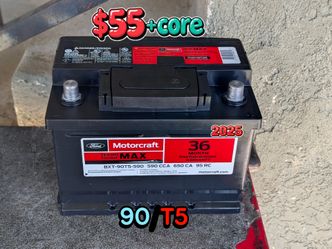 Car Battery Group Size 90/T5