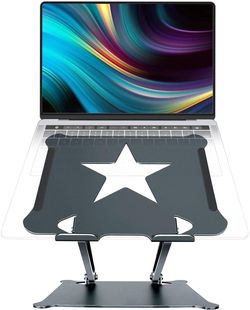 Brand new in box Luxby Laptop Stand, Aluminum Foldable Computer Stand with Laptop Cooling Pad, Ergonomic Adjustable Laptop Riser Compatible with All