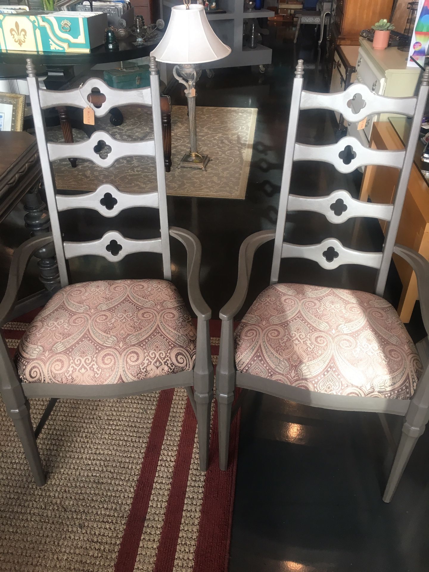 2 Matching wood chairs