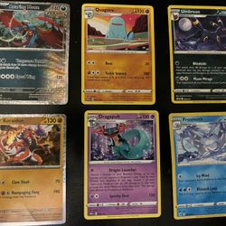 6 Pokémon Cards 2 Of Them Foils