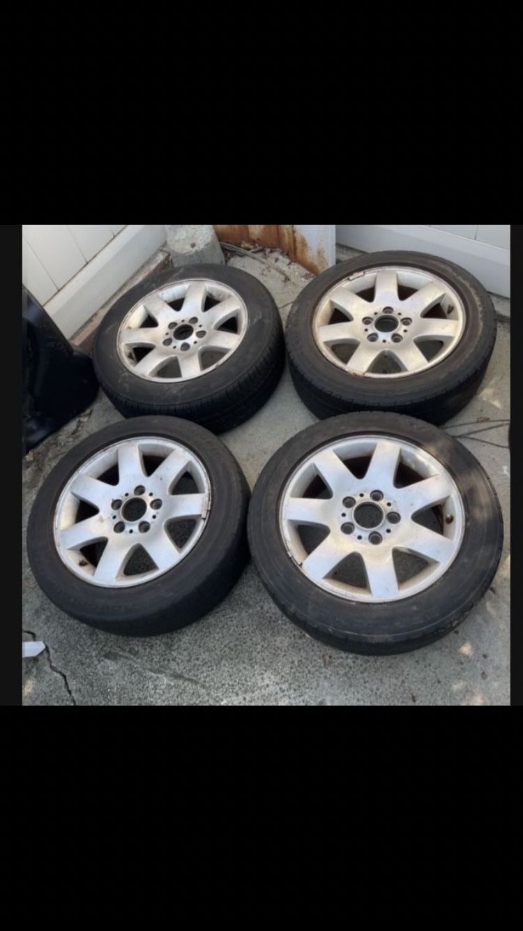 4 —- 205/55r16 5x120 5x4.72 Stock Bmw Wheels Rims Tires Hold Air!!! for ...