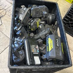 Ryobi Batteries For Parts $50 Whole Tray 