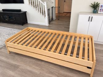 UTÅKER Stackable bed, pine, Twin