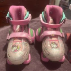 hello kitty rollers skate// size11-2//// roller derry skate—-12-2 girls 