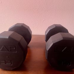 CAP Barbell Coated Hex Dumbbell Weights 