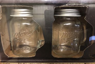 Mason 2pc Salt & Pepper Shakers New