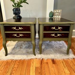 French Provincial End Tables 