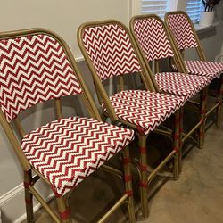 Paris Bistro Counter Stools Chairs Set of 4