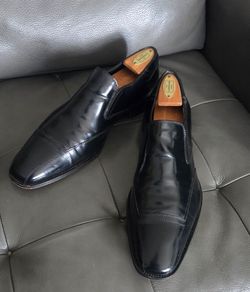 Mens leather  Johnston  and Murphy  #9.5 barely worn