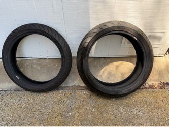 Michelin Road 2 CT Motorcycle Tires (Front & Rear) - Great for Burnouts / Stunting!