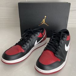 Jordan 1 Low Alternate Bred Toe Sneakers Men’s 10.5