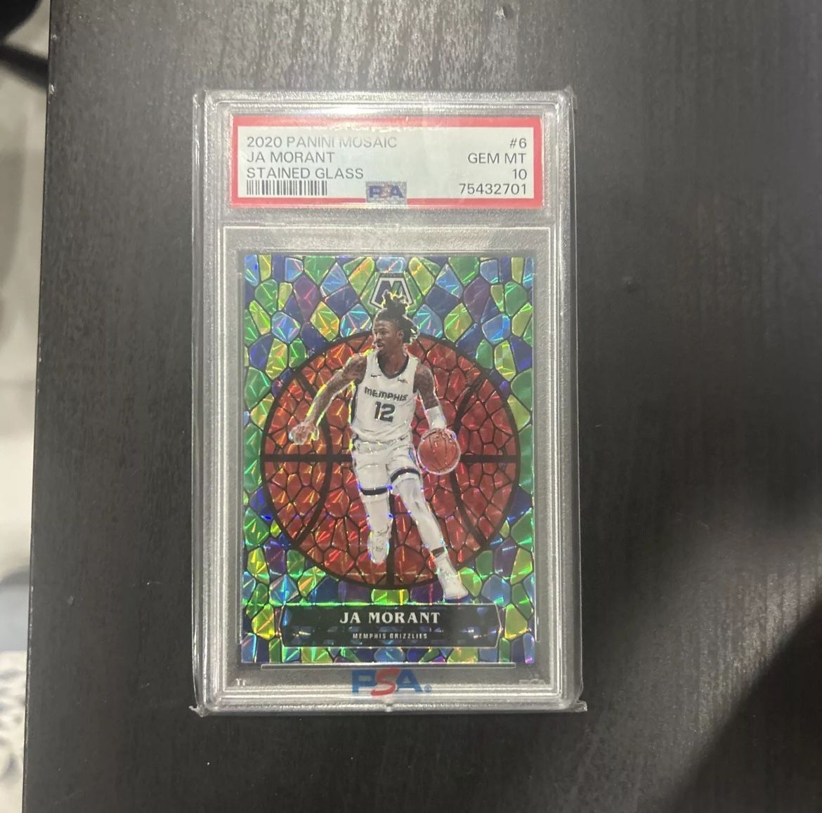 PSA 10 2020 Ja Morant Mosaic Stained Glass
