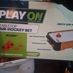 Tabletop Air Hockey Set
