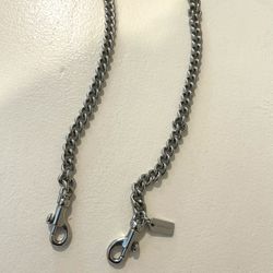 Coach Silver Chain Shoulder Strap 