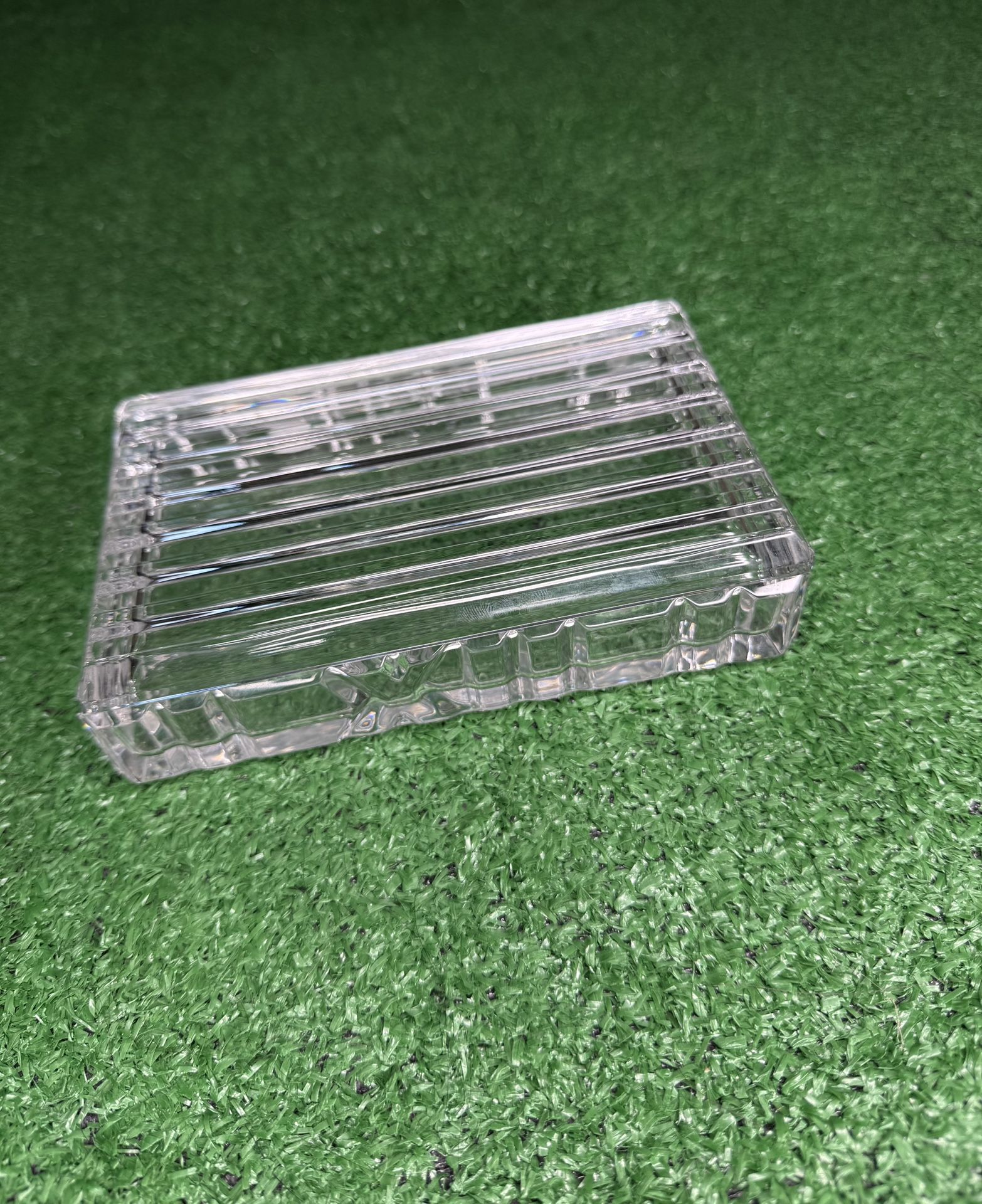 💎 Tiffany & Co. Atlas Crystal Trinket Box – Roman Numerals Design