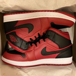 Nike Air Jordan 1 Mid Gym Red Black White Size 11 New Unworn
