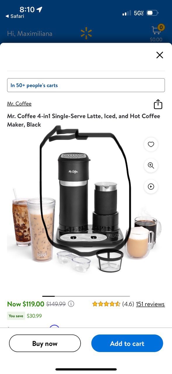 Coffee Maker With Cream Maker 