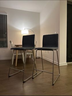 Ikea Modern Grey Bar Stools
