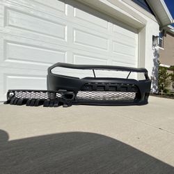 NEW Dodge Charger SRT Scat Pack Hellcat GT R/T Feont bumper and upper and lower Grilles 2015 to 2023