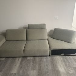 Modern Modular Sofa – Gray Fabric