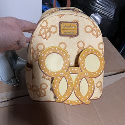 Disney Pretzel Loungefly Backpack New
