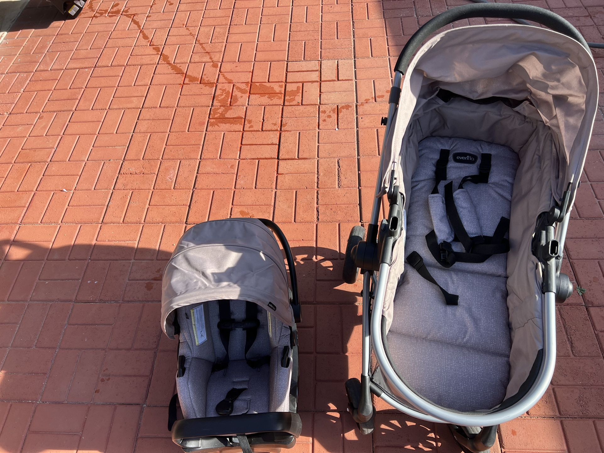 Evenflo Pivot Modular Travel System With Lifemax Infant Car Seat With Anti-rebound Bar