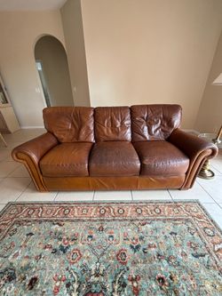 Leather sofa