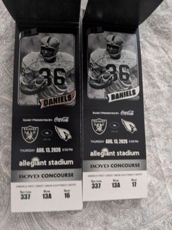 2 Raiders vs Cardinals Tihurs.Aug 13.