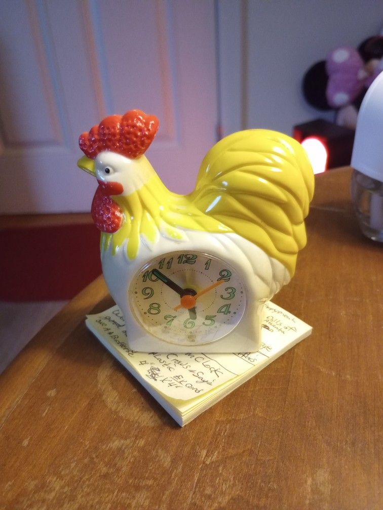 1960s Rooster Alarm Clock Works Excellent!!OBO!!!