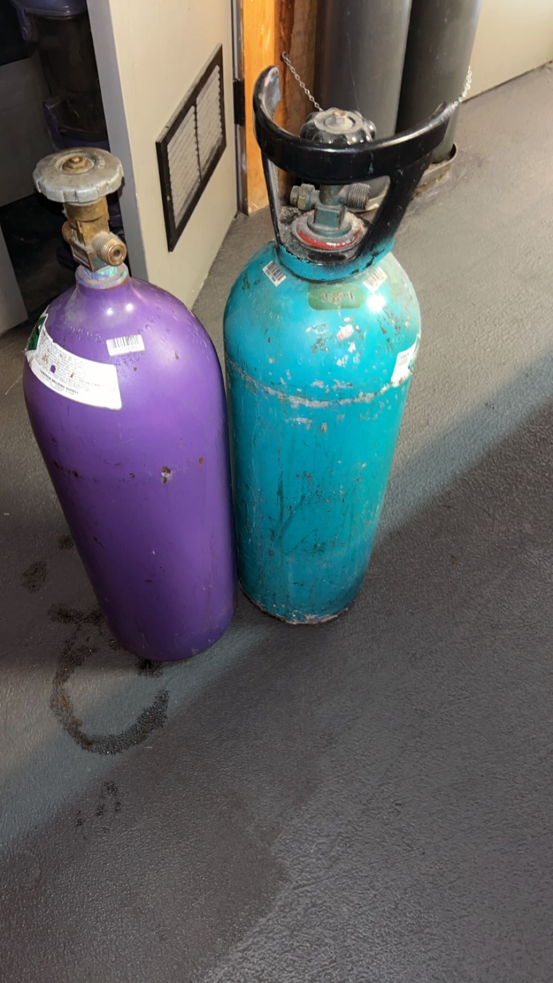 Only Purple CO2 Tank Left