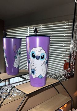 Disney Halloween Stitch, Ghost Stainless Steel Tumbler NEW