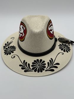 San Francisco 49ers Medium Hat NEW, this hat is hand painted.