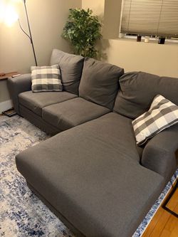 Gray 3 seat couch