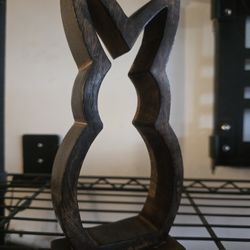 Wooden Bunny Silhouette