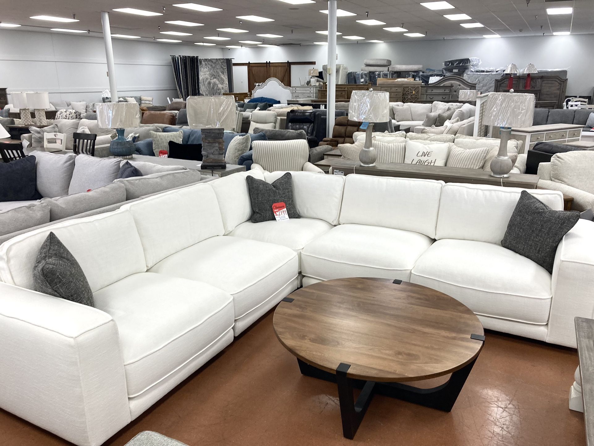 New White Sectional — 3 LEFT